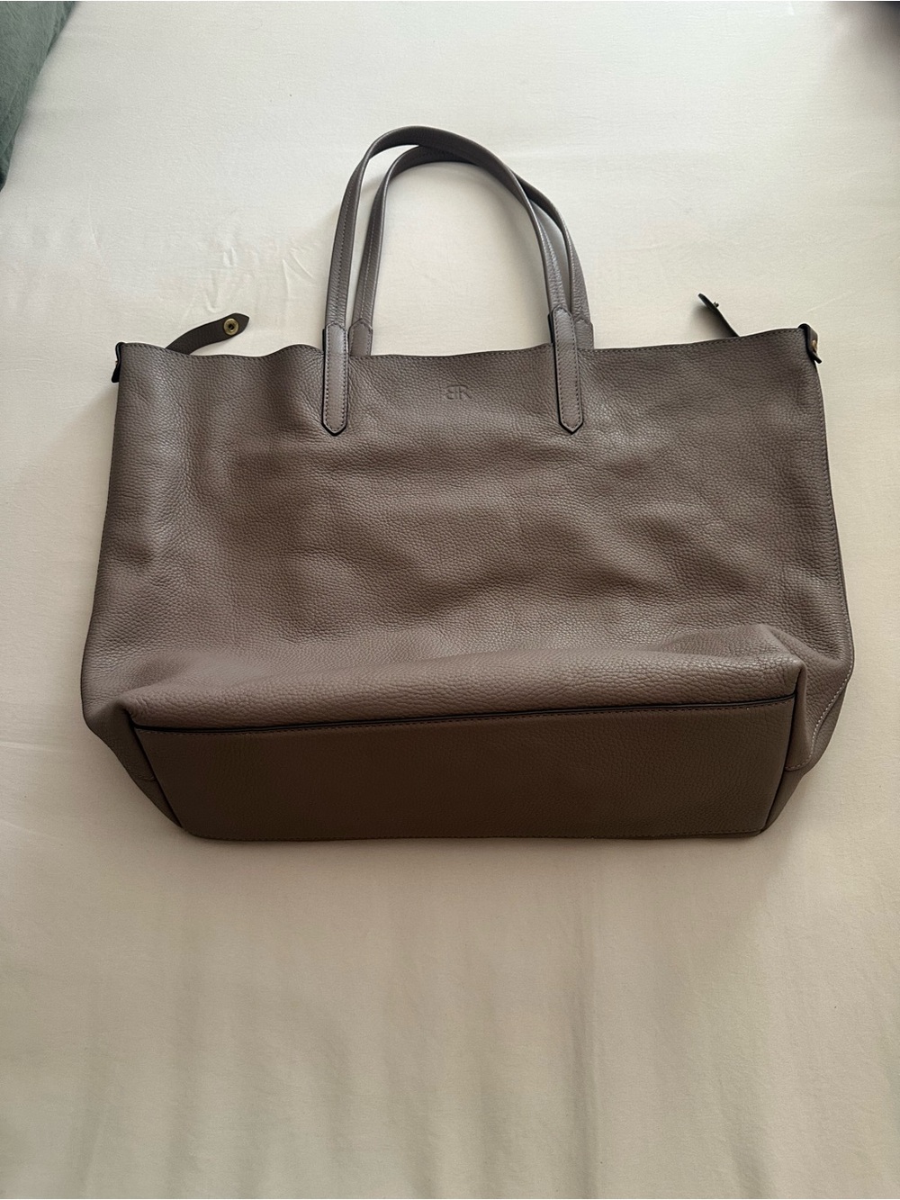 Banana Republic Taupe Leather Tote